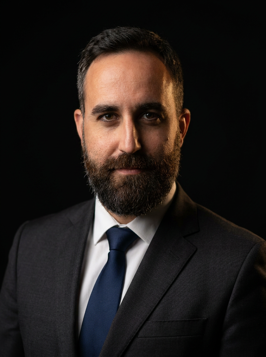 Retrato de Rafael Mendías Mellado, Director General del Clúster Andaluz del Hidrógeno